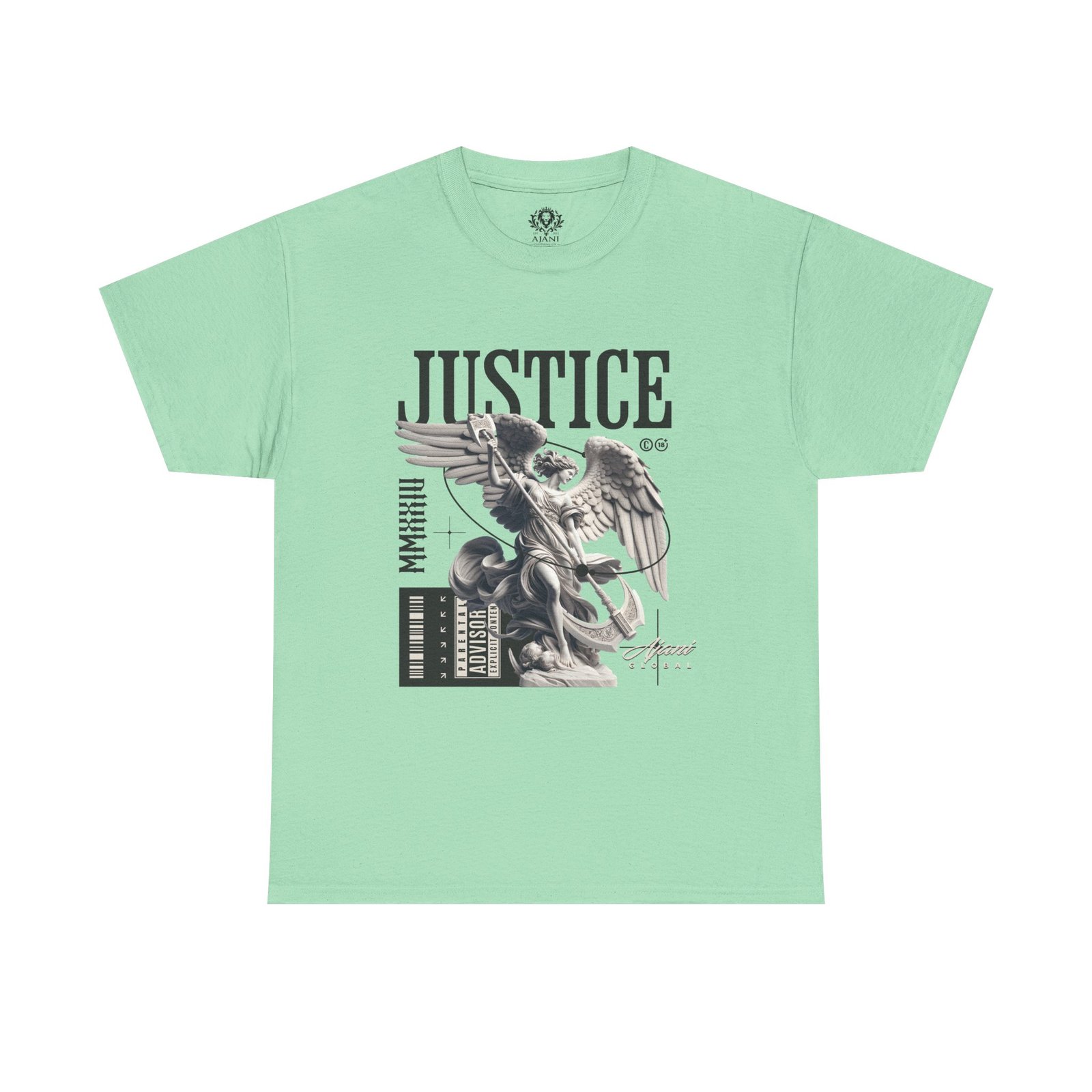 Angel of Justice Heavy Cotton Tee - Image 2