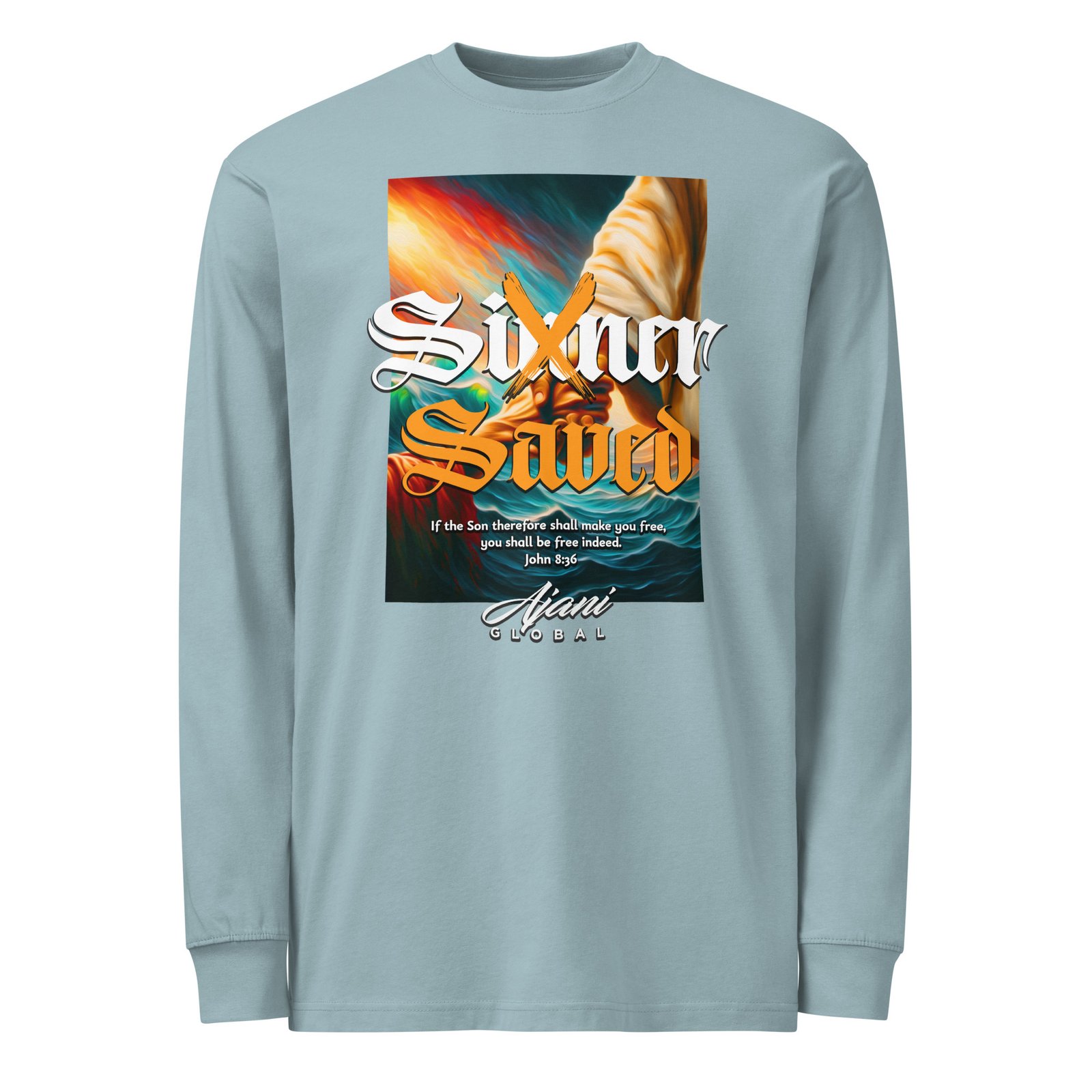 Men's heavyweight long sleeve t-shirt - Image 3