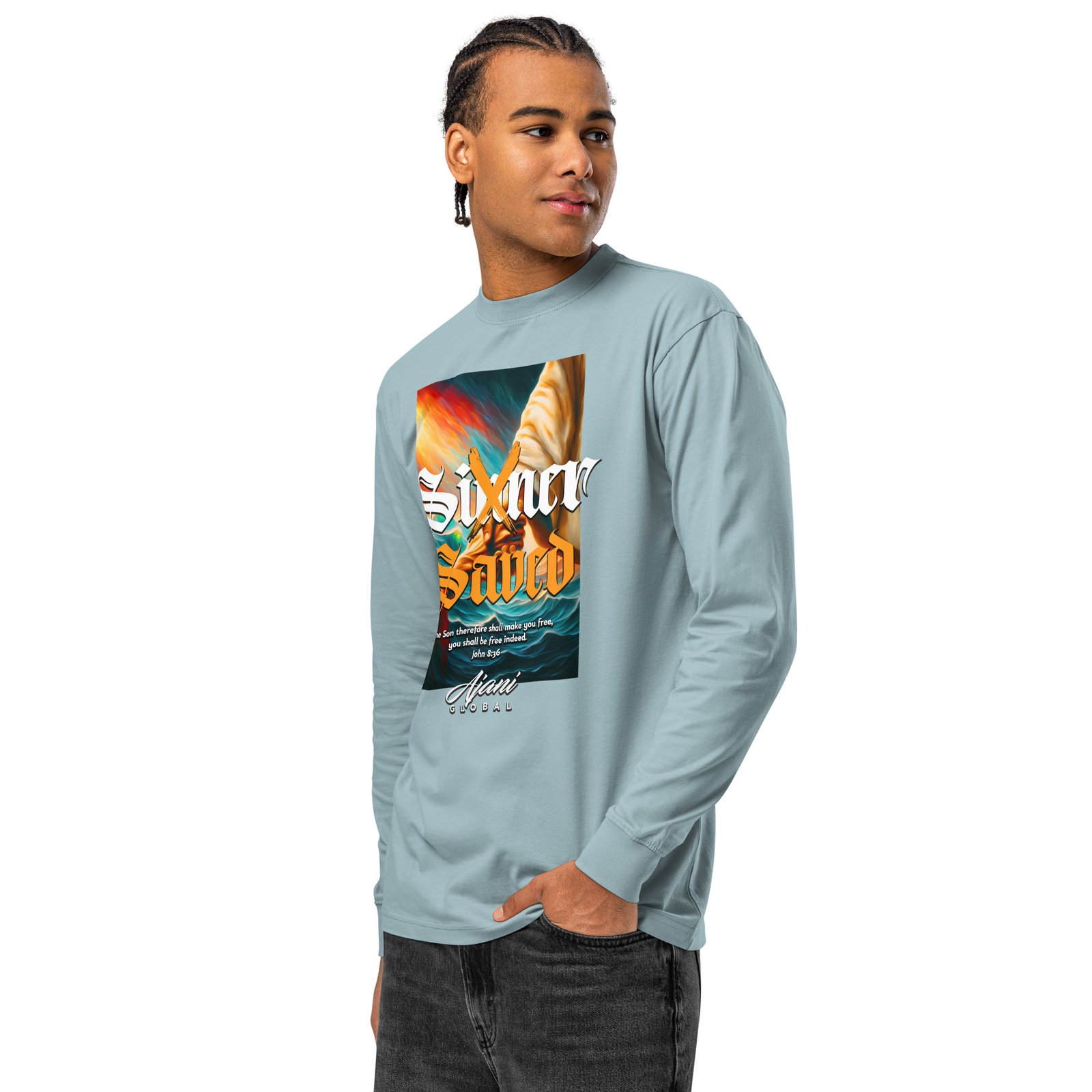 Men's heavyweight long sleeve t-shirt - Image 18
