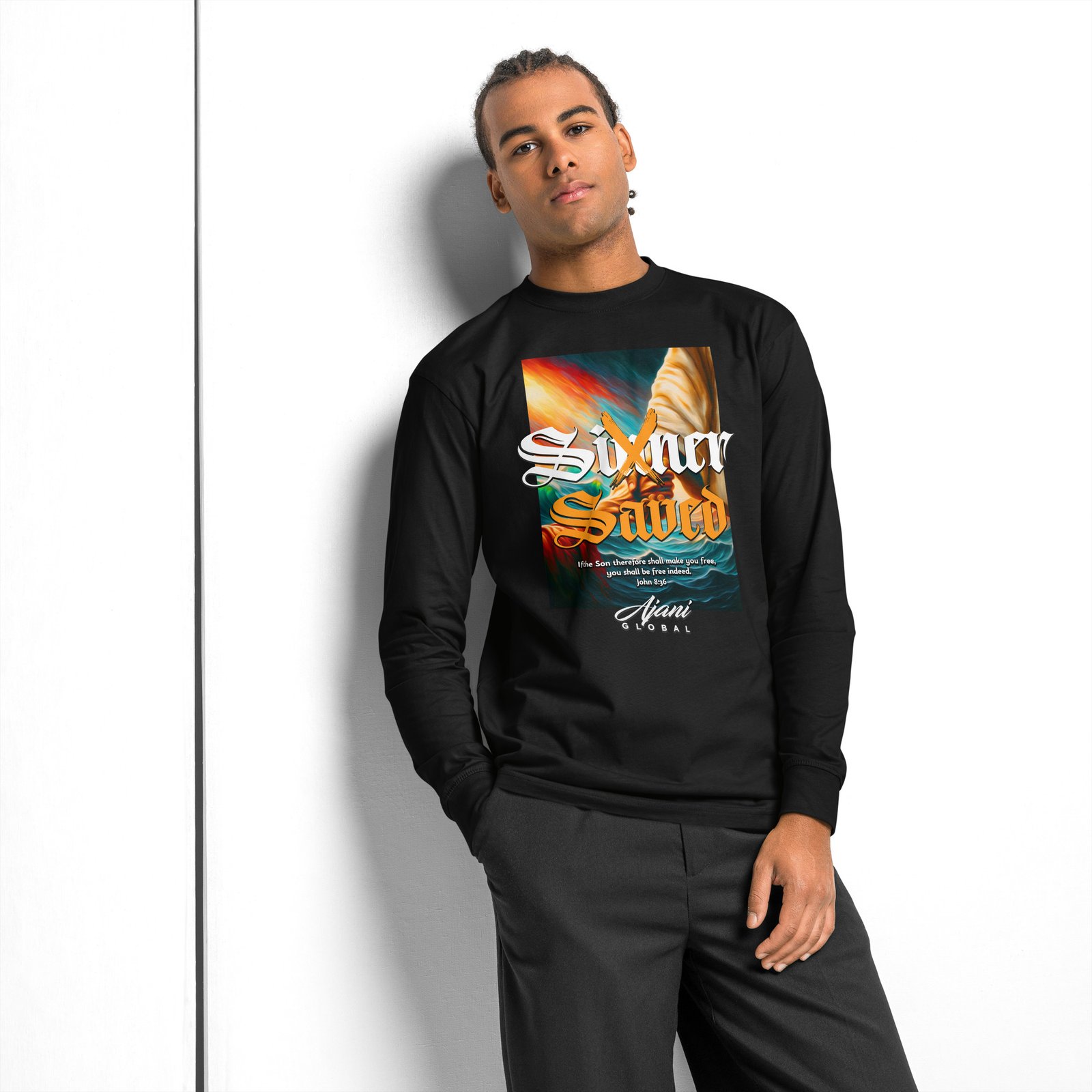 Men's heavyweight long sleeve t-shirt - Image 11