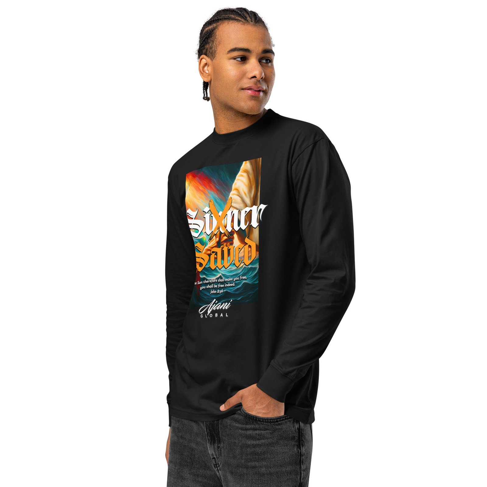Men's heavyweight long sleeve t-shirt - Image 16