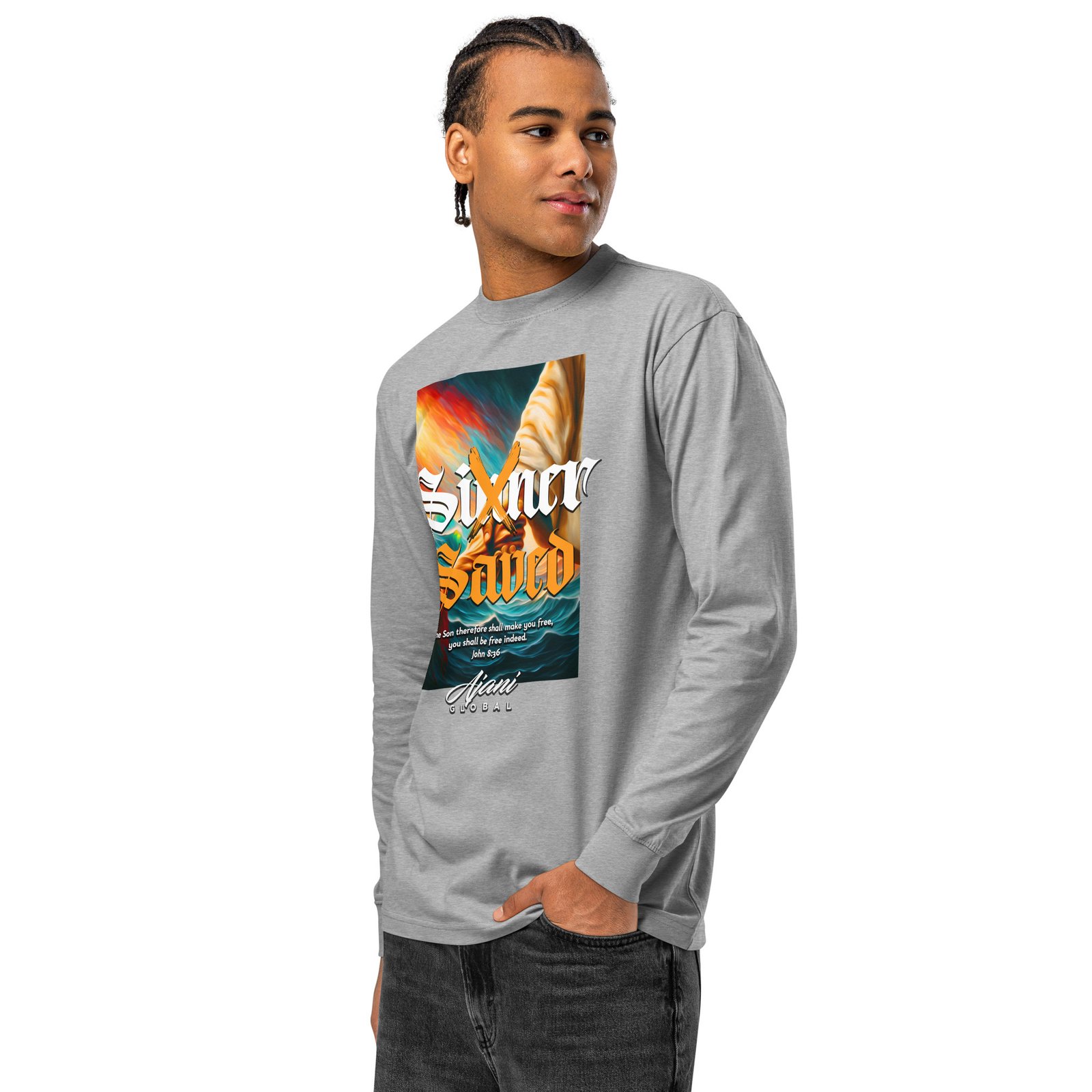 Men's heavyweight long sleeve t-shirt - Image 17