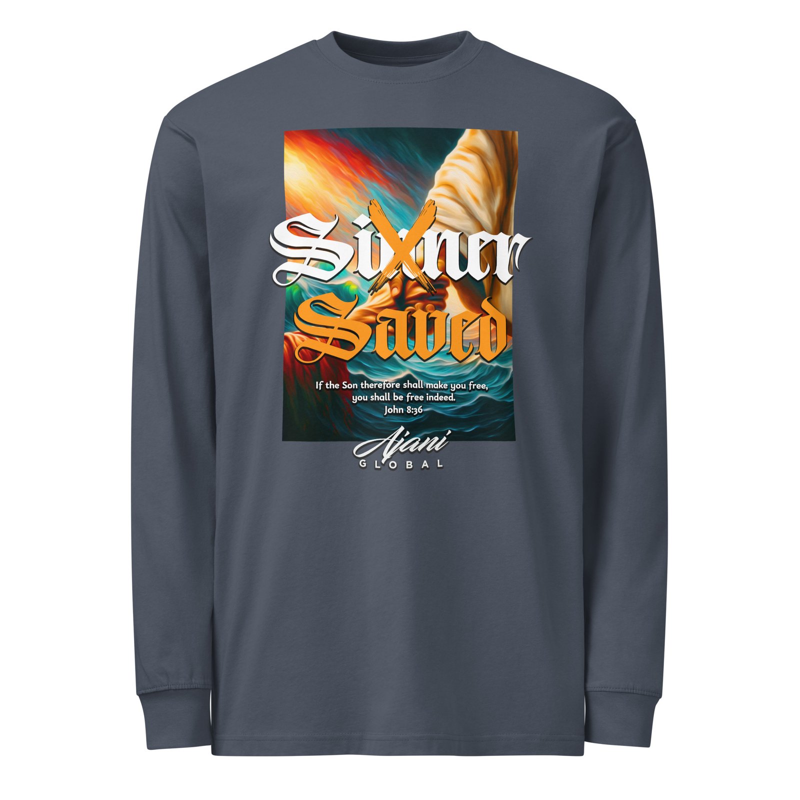 Men's heavyweight long sleeve t-shirt - Image 2