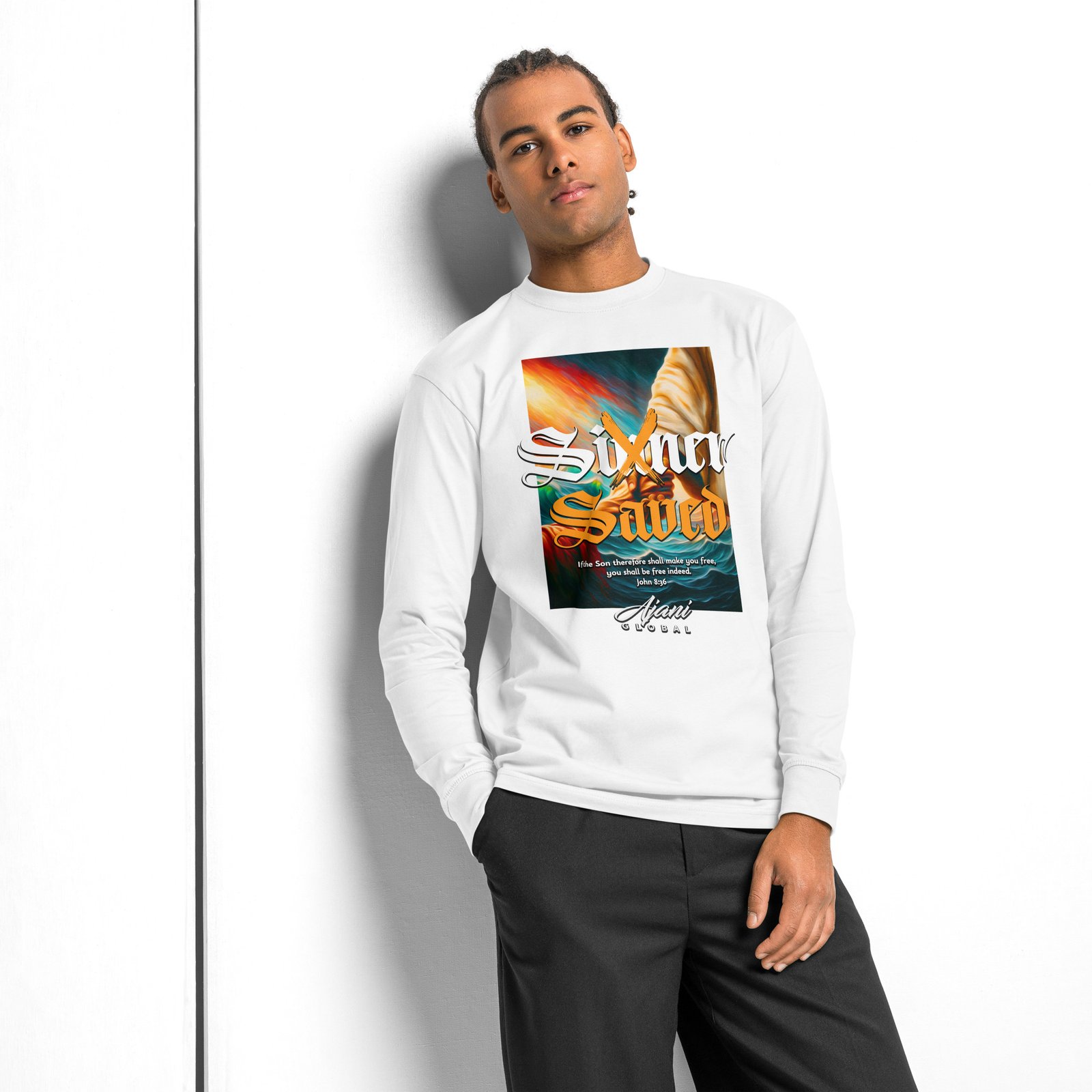 Men's heavyweight long sleeve t-shirt - Image 12