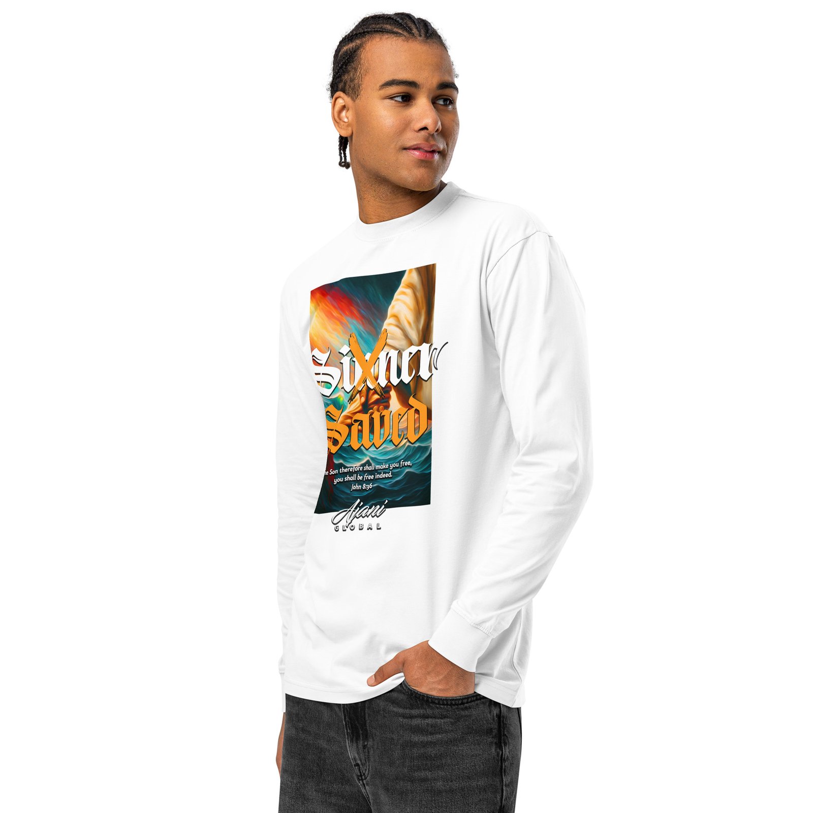 Men's heavyweight long sleeve t-shirt - Image 19