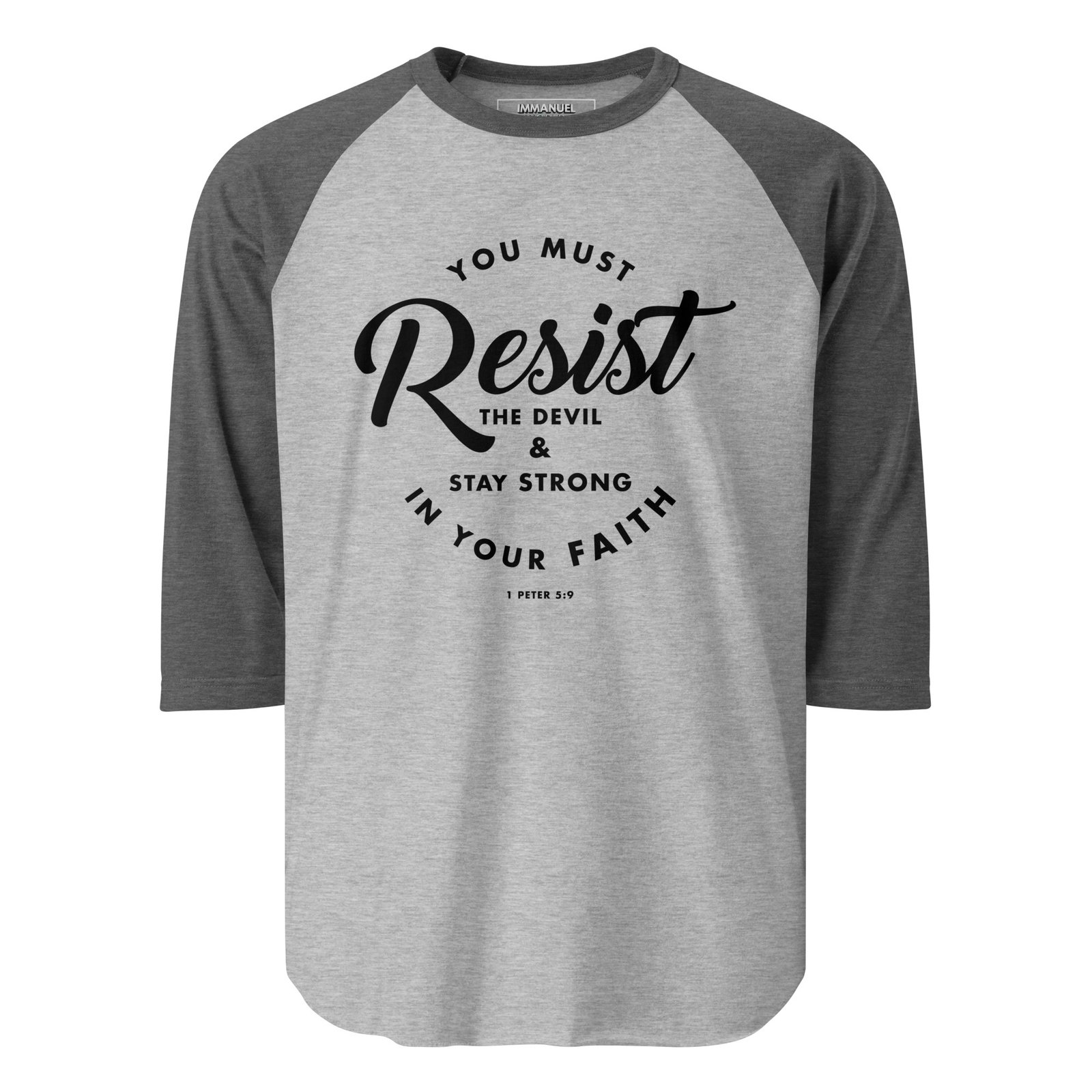 Resist the Devil raglan shirt - Image 3