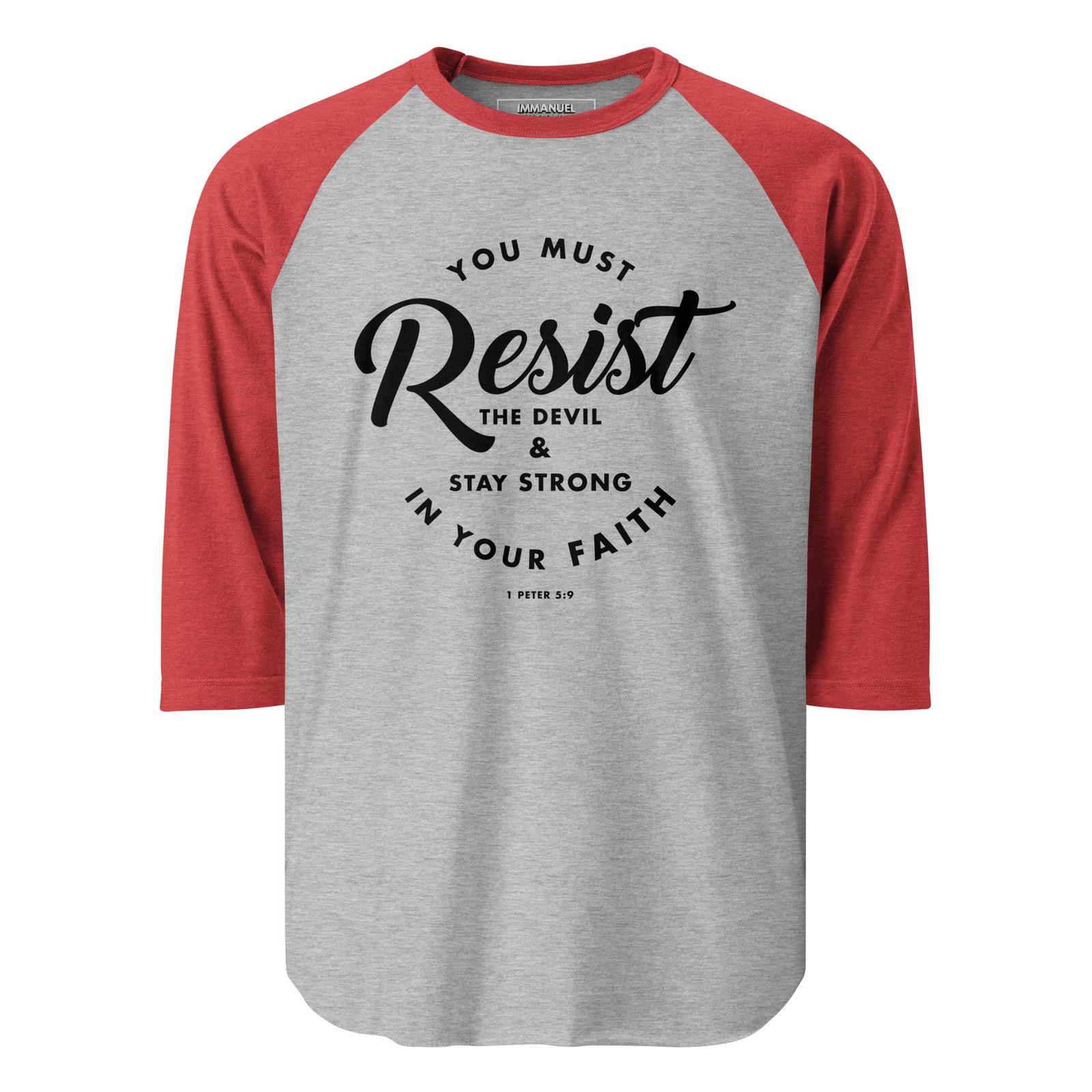 Resist the Devil raglan shirt - Image 2