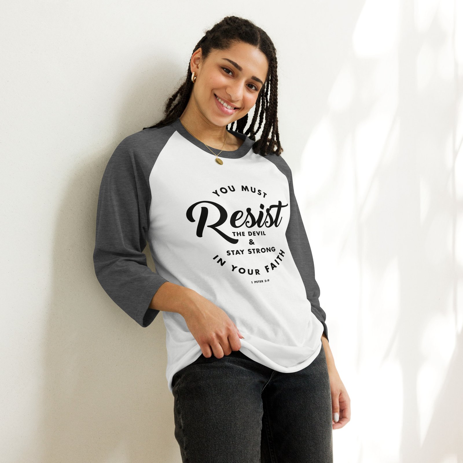 Resist the Devil raglan shirt - Image 15