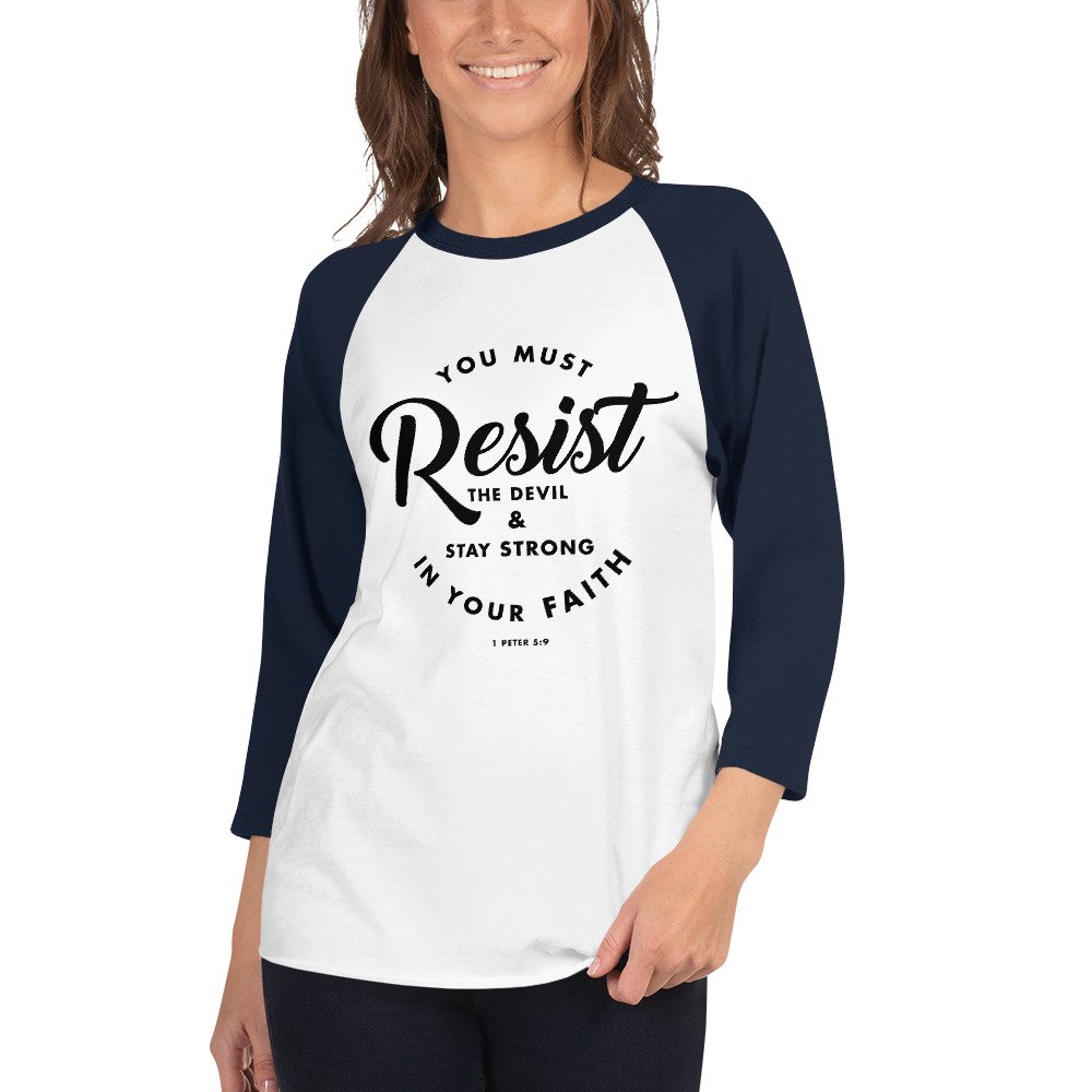 Resist the Devil raglan shirt - Image 10