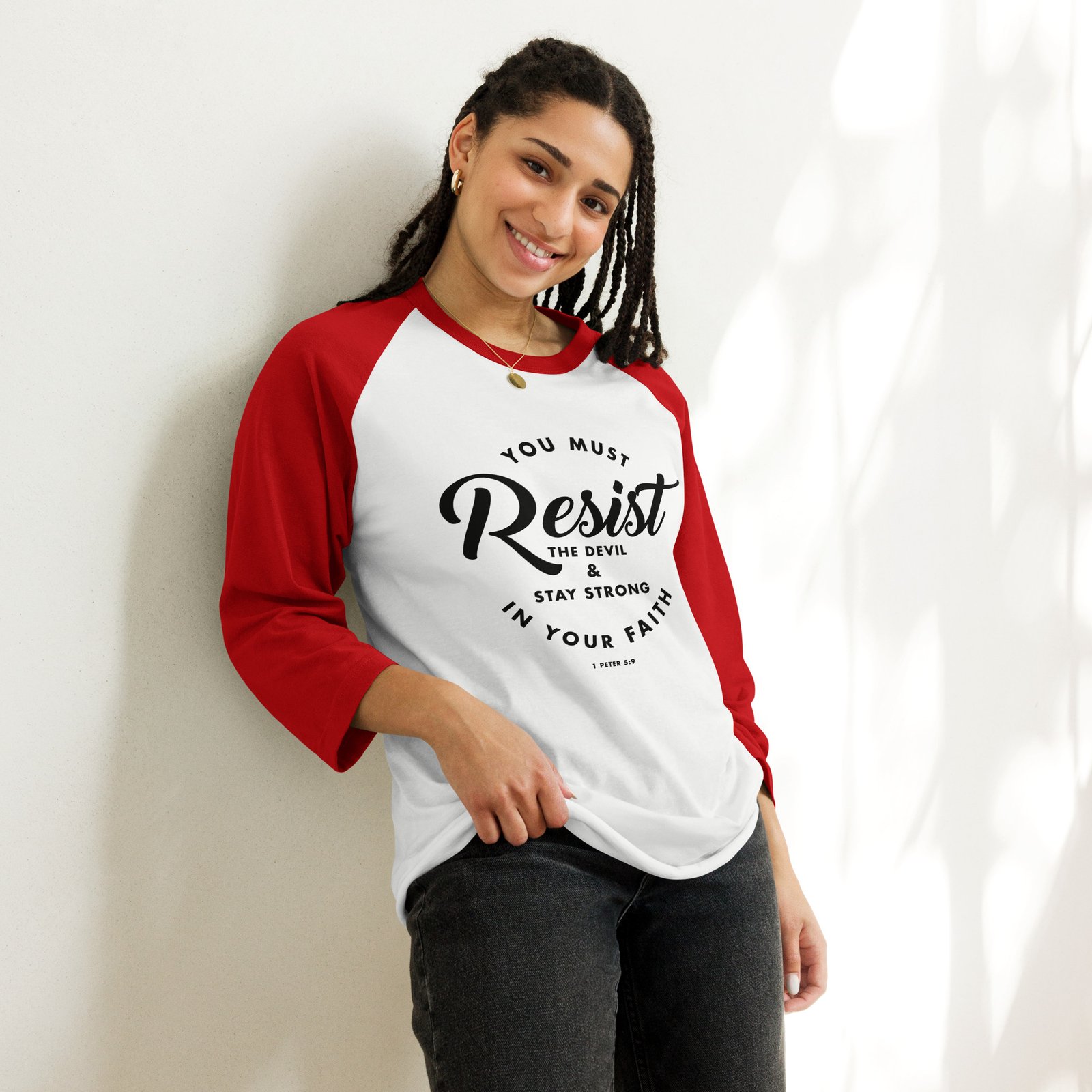 Resist the Devil raglan shirt - Image 14